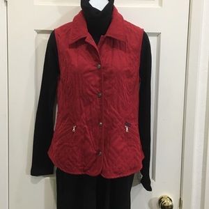 Faconnable red riding vest